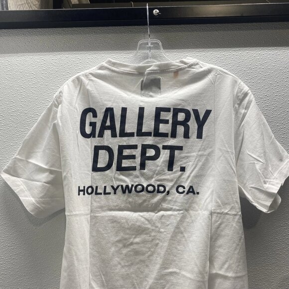NEW GALLERY DEPT. Mens Logo Souvenir Hollywood CA T-Shirt Size M White